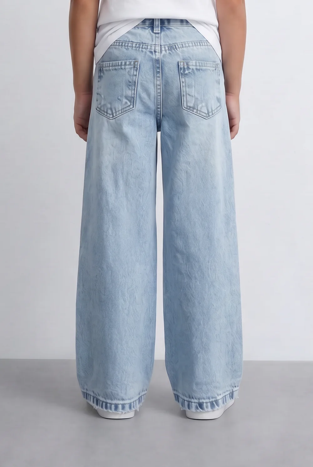 Girl's Tomato Store Wide Leg Denim Jeans Casual Everyday Pants - Image 22