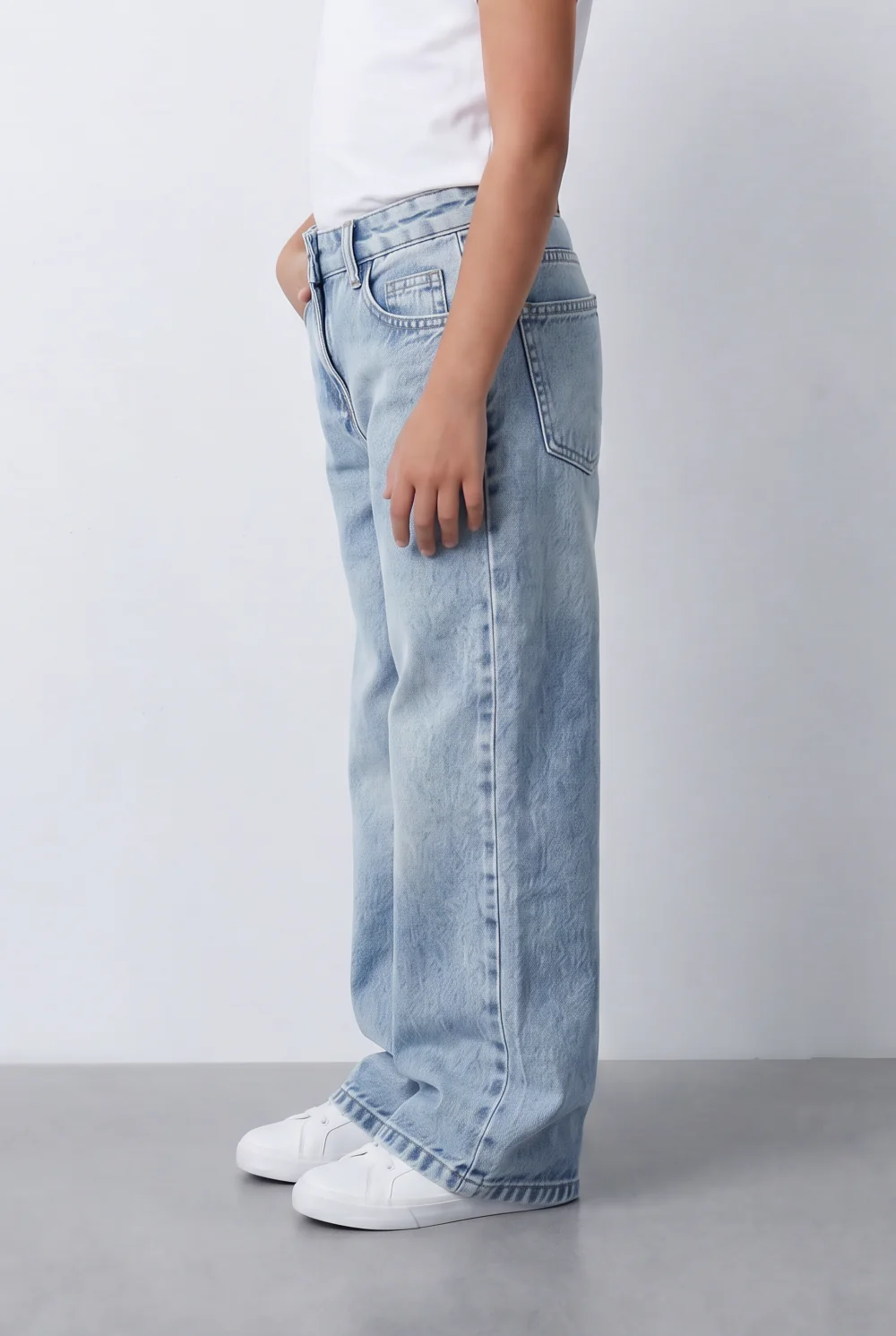 Girl's Tomato Store Wide Leg Denim Jeans Casual Everyday Pants - Image 24