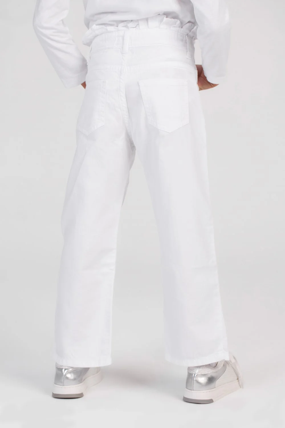Girl's Used Details Wide Leg Style Gabardines Pants From Casual Outings - Image 14