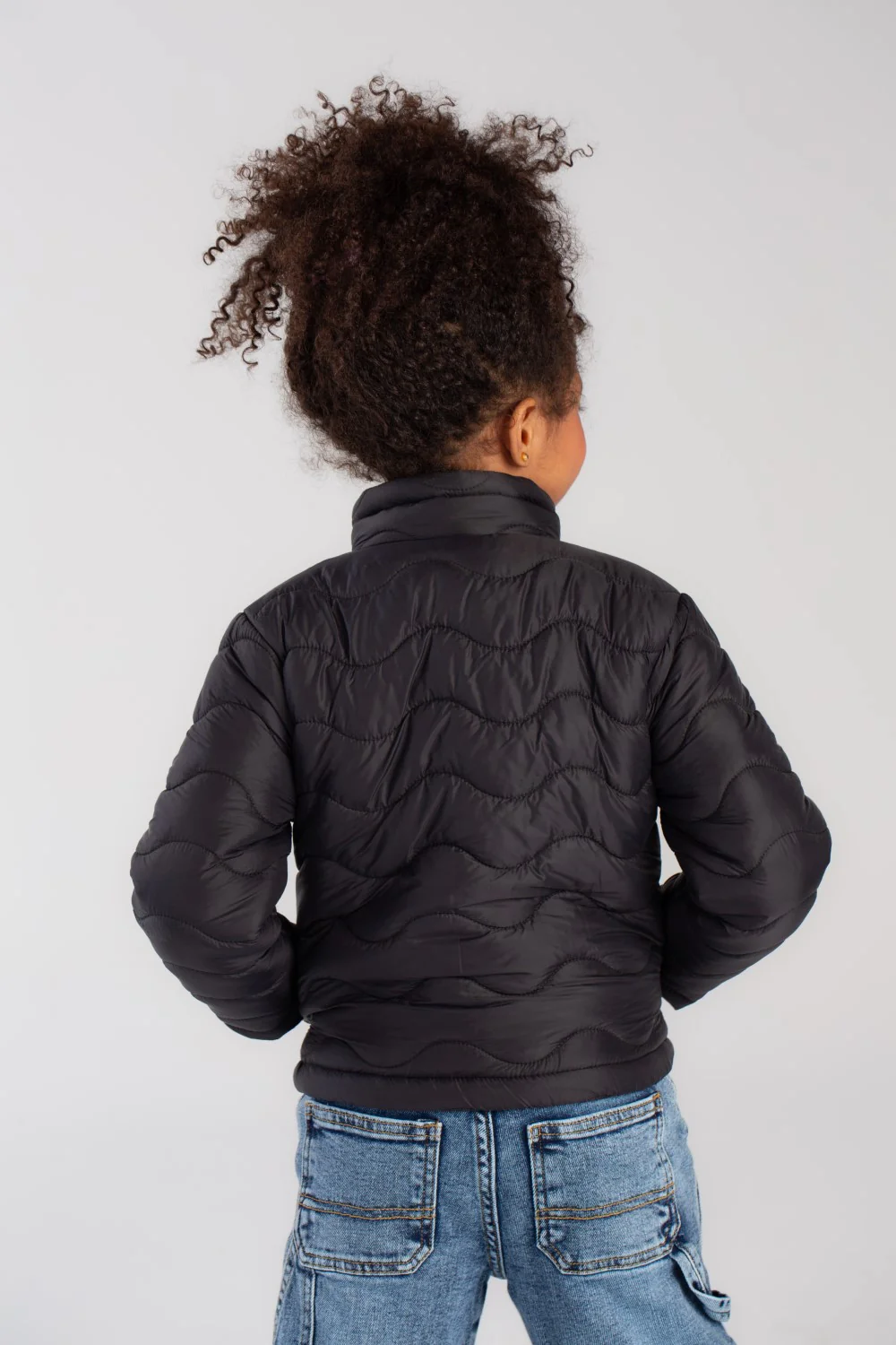 Girl's Waterproof Padded With Front Pockets Jacket - Image 2