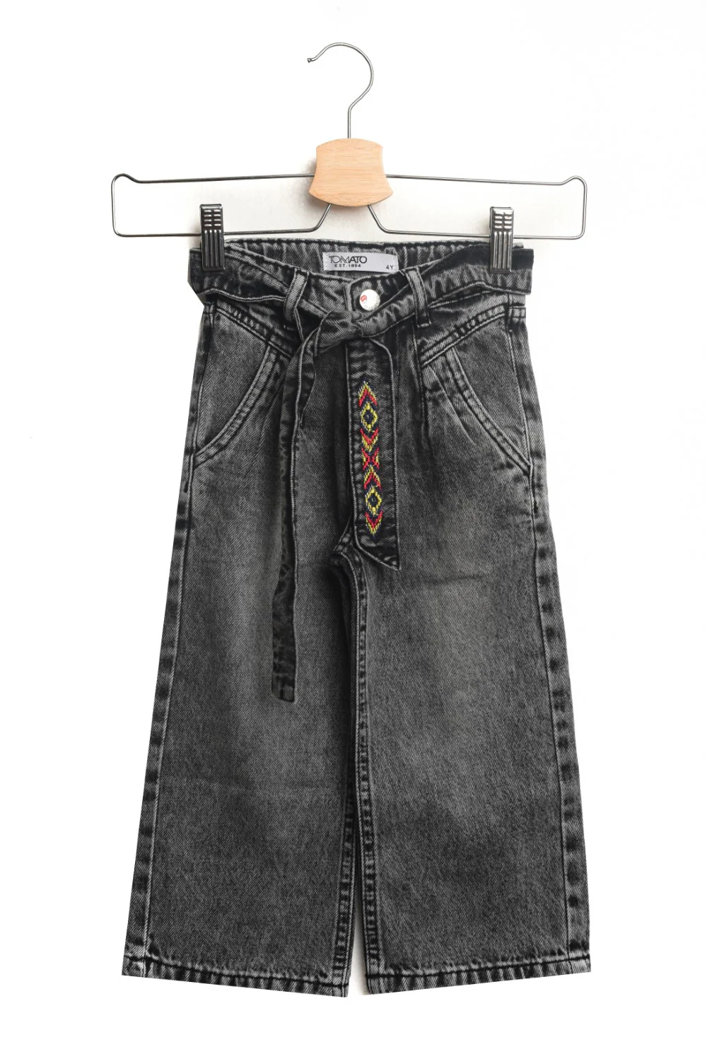 Girl's Wide Leg Jeans Pants With Unique Style - Image 3
