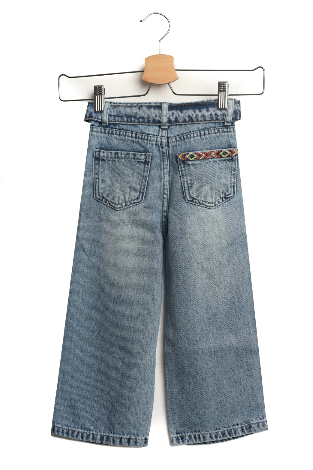 Girl's Wide Leg Jeans Pants With Unique Style - Image 5