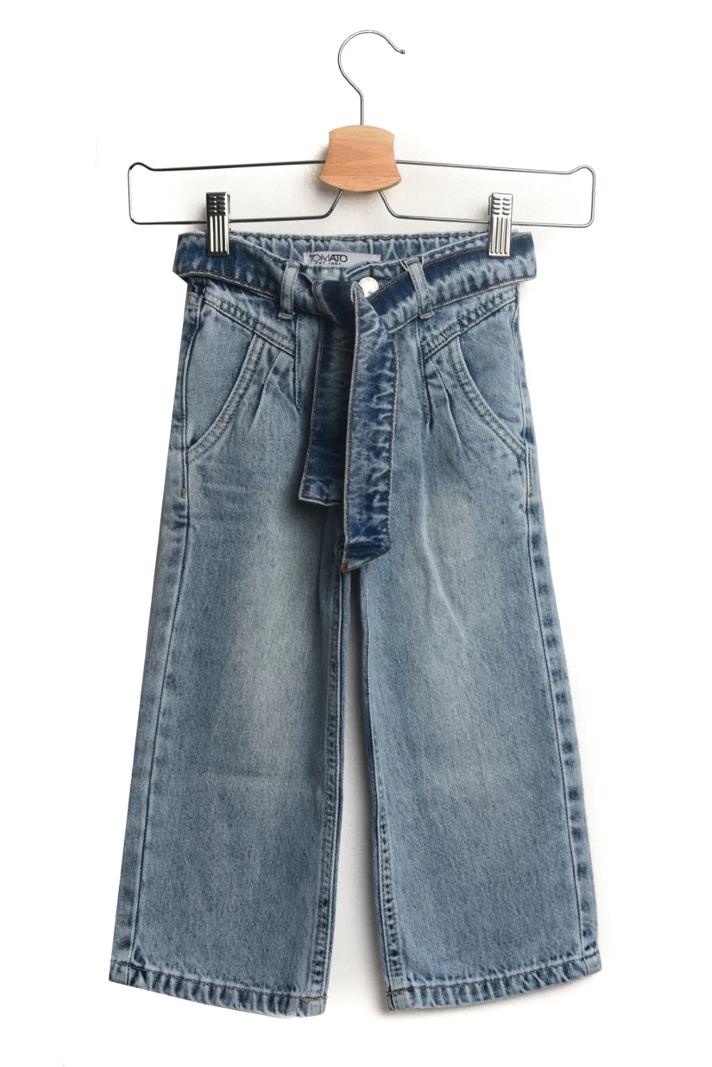 Girl's Wide Leg Jeans Pants With Unique Style - Image 6