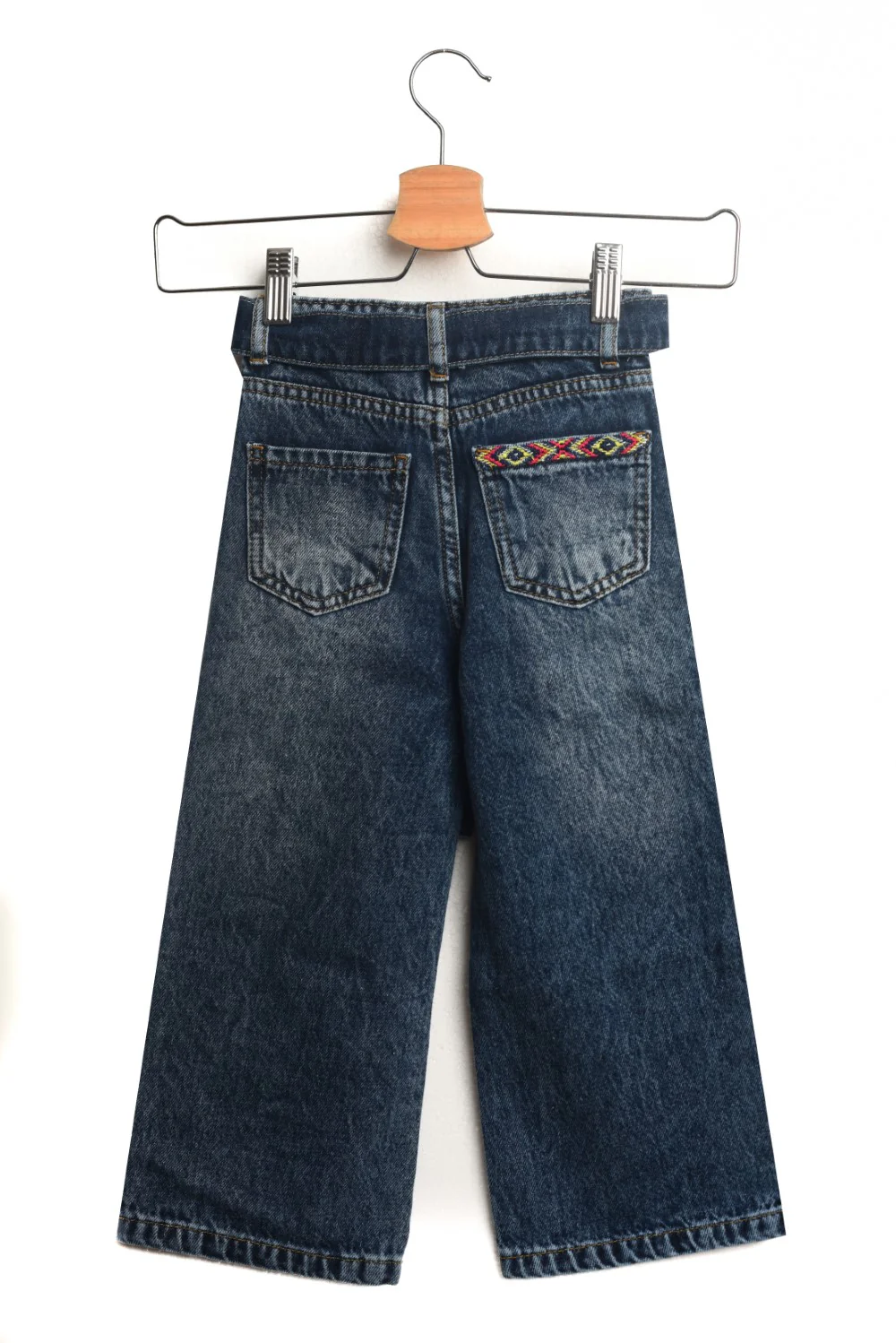 Girl's Wide Leg Jeans Pants With Unique Style - Image 8