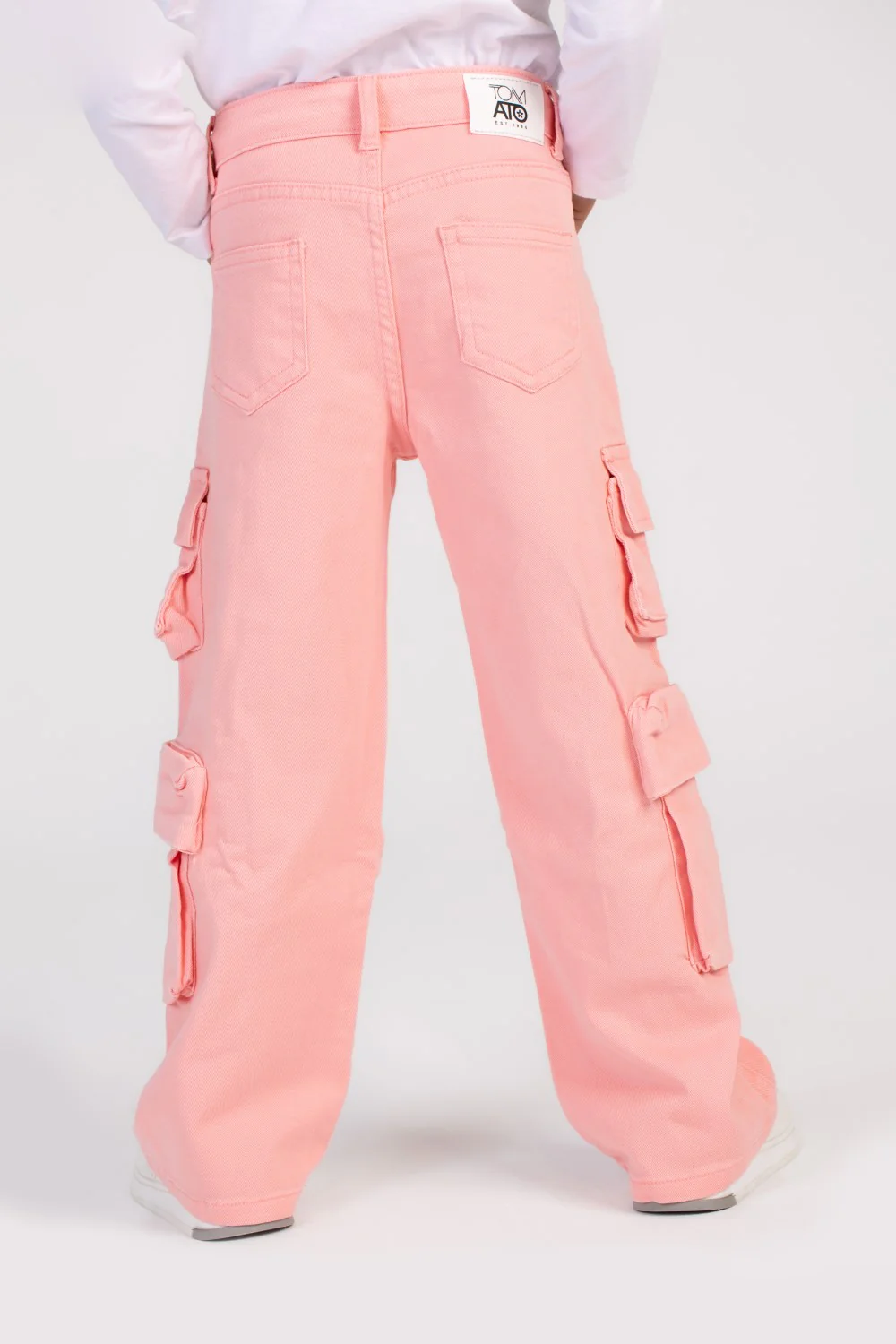 Girl's Wide Leg Style Gabardines Pants With Unique Cut Wide Leg Style For A Fashionable Look - Image 10