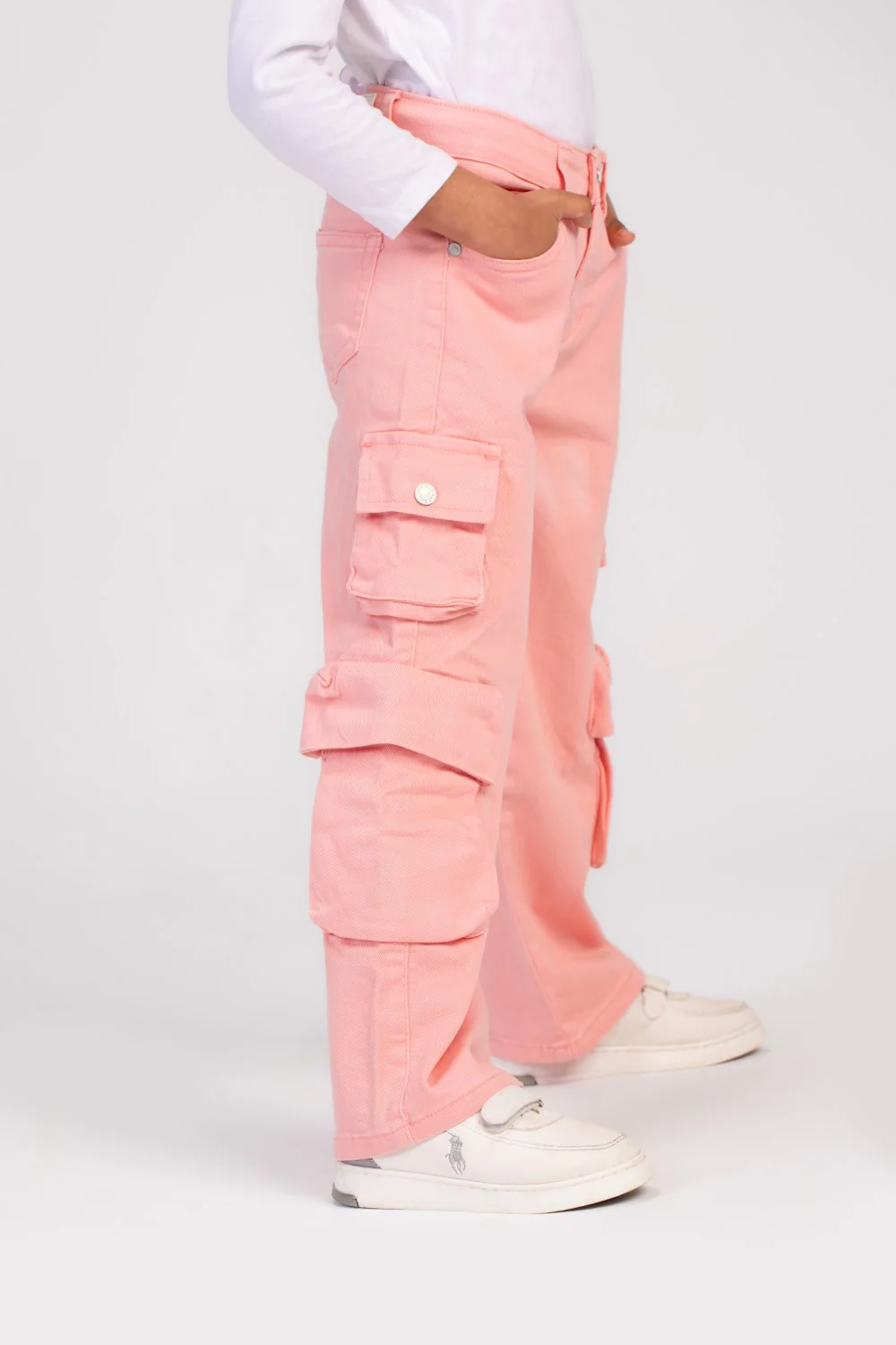 Girl's Wide Leg Style Gabardines Pants With Unique Cut Wide Leg Style For A Fashionable Look - Image 11