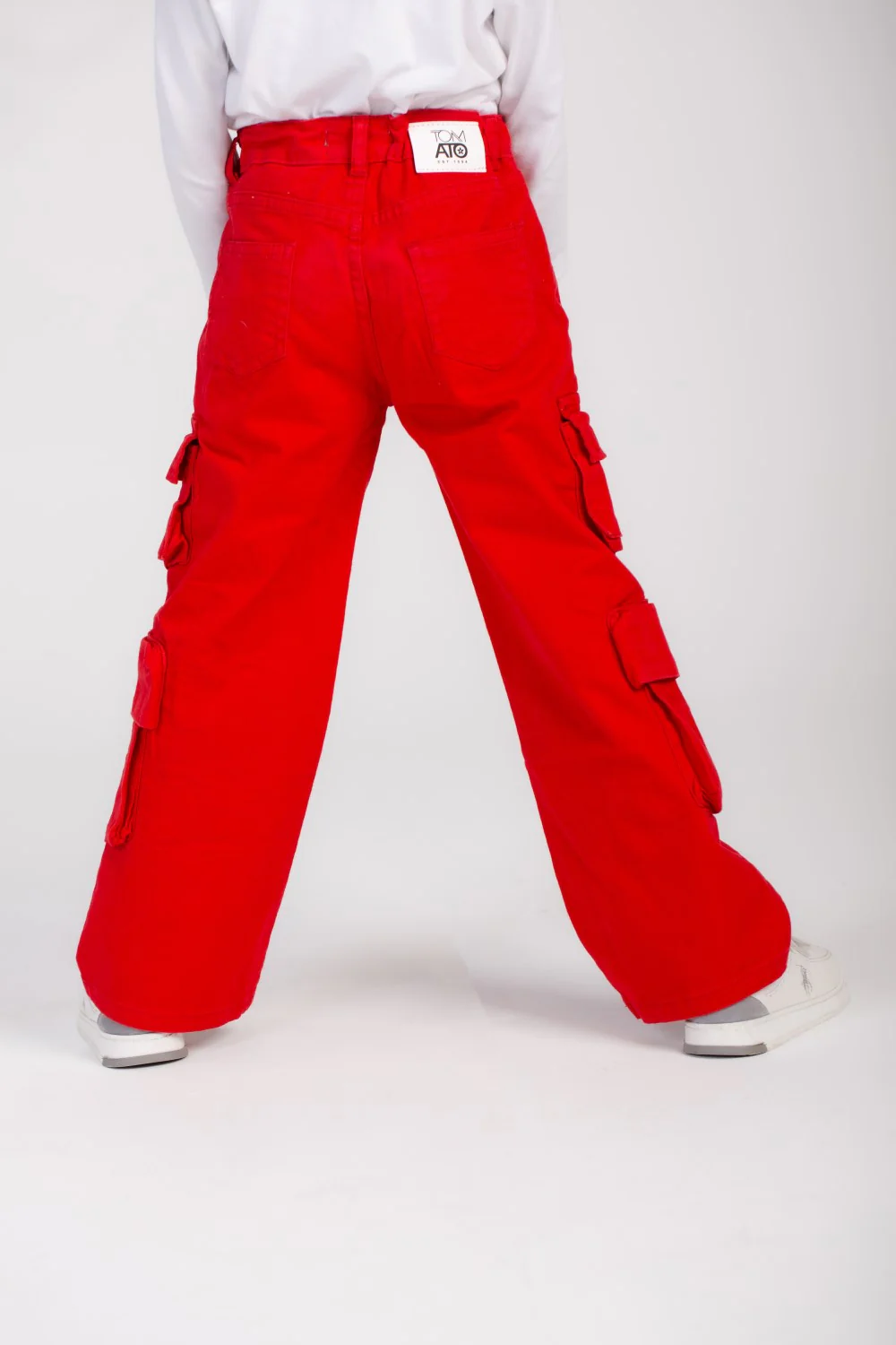 Girl's Wide Leg Style Gabardines Pants With Unique Cut Wide Leg Style For A Fashionable Look - Image 6