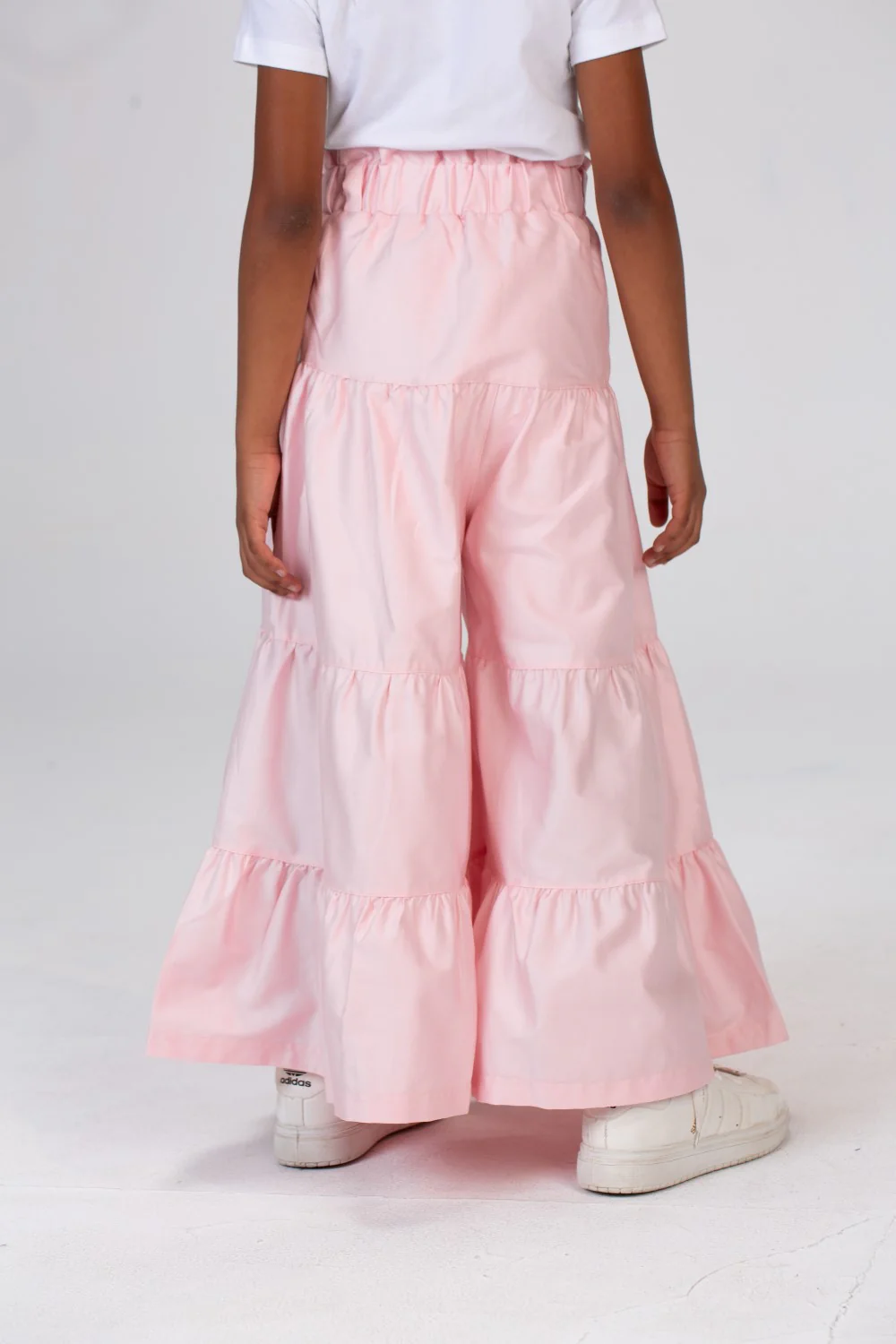 Girls Wide Leg Trousers Made Of Fabric With Ruffles And Elastic In The Middle - Image 17