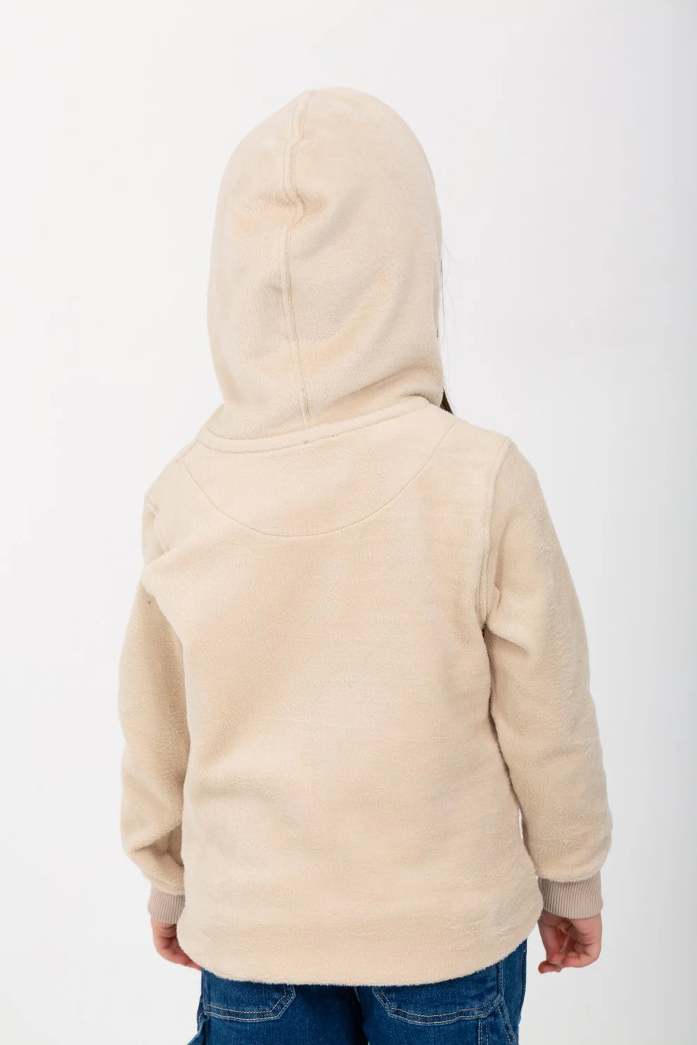 Girl's Winter Hooded Front Printed Sweatshirt - Image 2