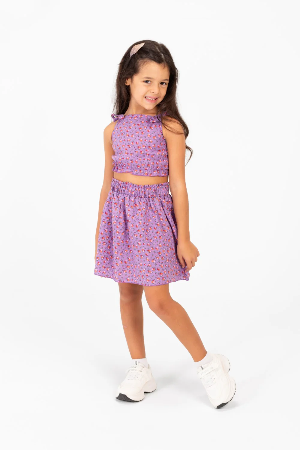 Girl's Wooded Outfit Set With An Elastic Waistband And A Sleeveless High Quality Modern design - Image 4