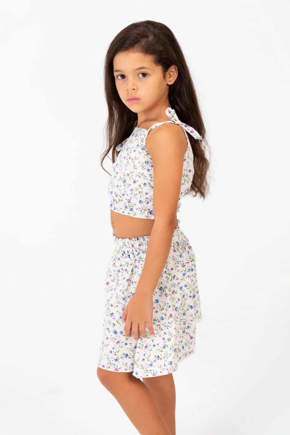 Girl's Wooded Outfit Set With An Elastic Waistband And A Sleeveless High Quality Modern design - Image 7