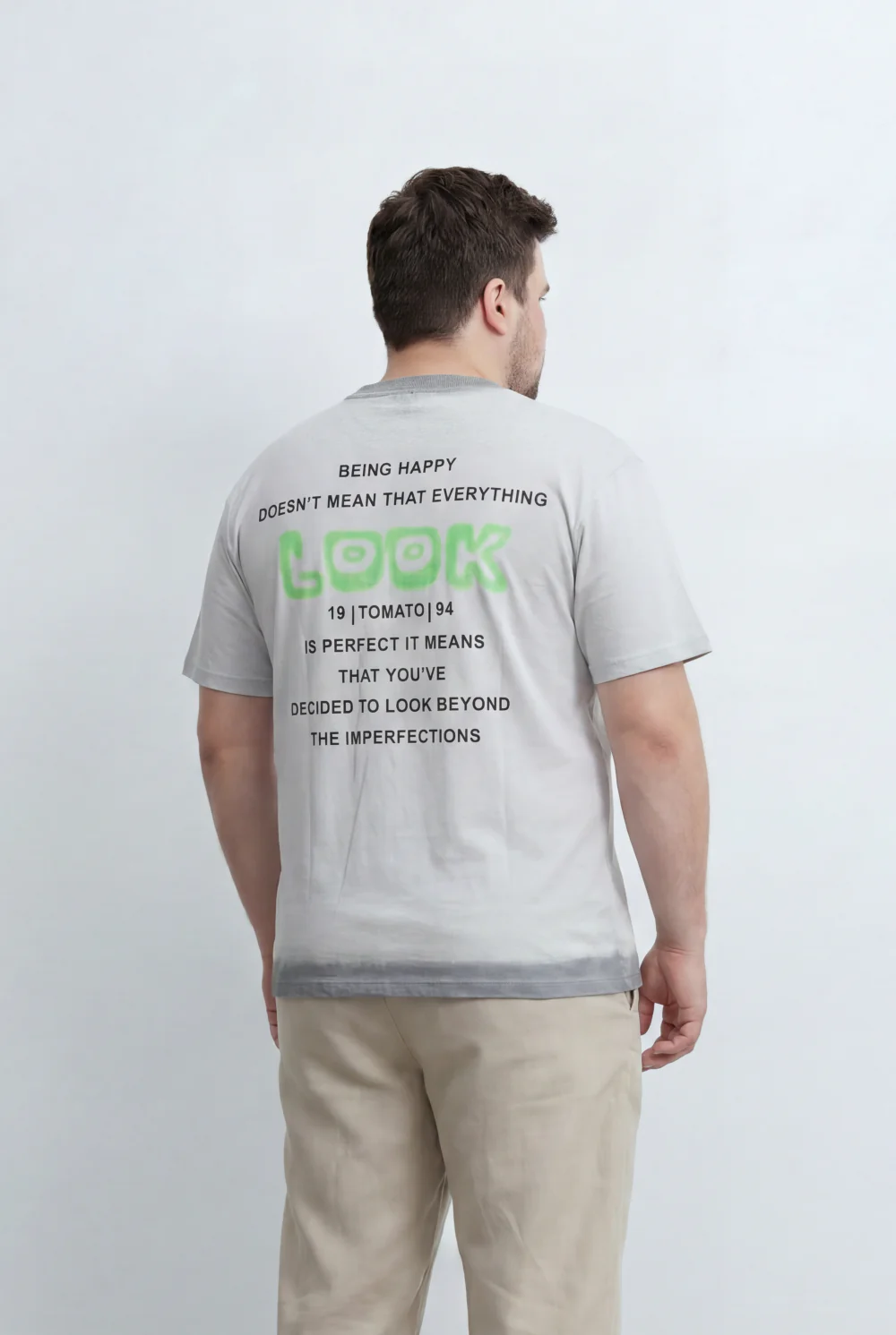 Men’s Tomato Store Big Size Back Graphic T-Shirt Statement Typography Design And Inspirational Artwork Print - Image 2