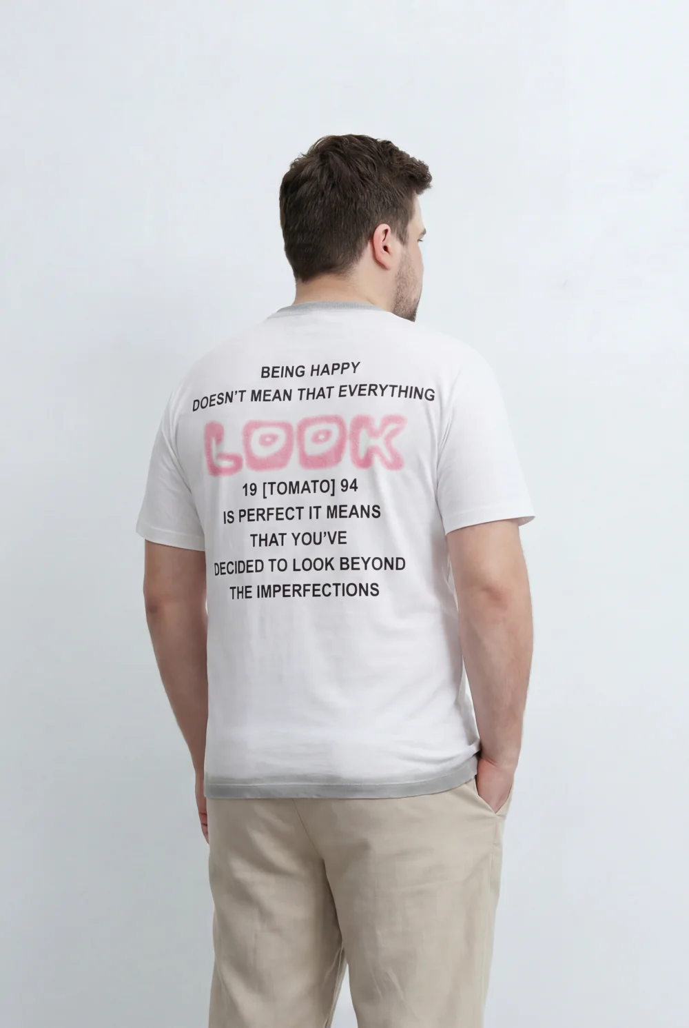 Men’s Tomato Store Big Size Back Graphic T-Shirt Statement Typography Design And Inspirational Artwork Print - Image 6