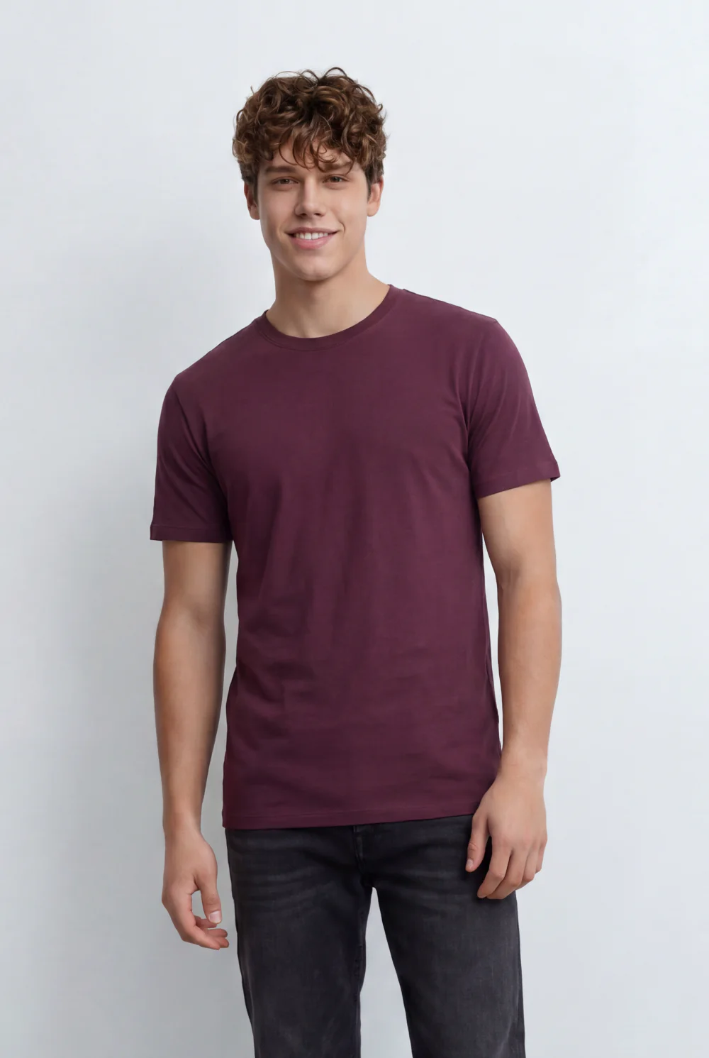 Men’s Tomato Store Essential Crew Neck T-Shirt Designed Basic Slim Fit - Image 18