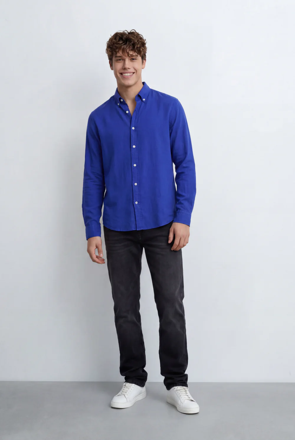 Men’s Tomato Store Regular Fit Shirt Button Down Collar Long Sleeves Tailored Crafted From Breathable Fabric - Image 11