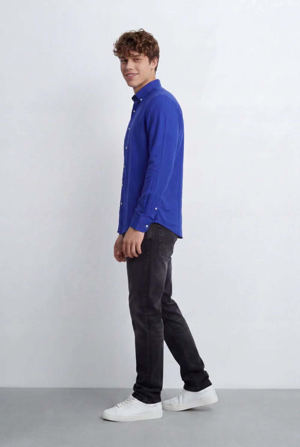 Men’s Tomato Store Regular Fit Shirt Button Down Collar Long Sleeves Tailored Crafted From Breathable Fabric - Image 12