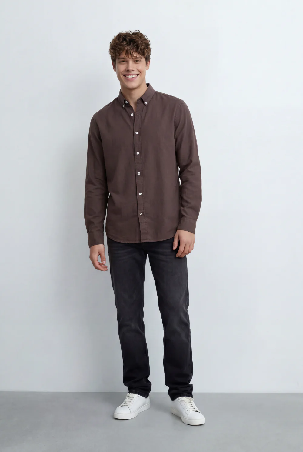 Men’s Tomato Store Regular Fit Shirt Button Down Collar Long Sleeves Tailored Crafted From Breathable Fabric - Image 15