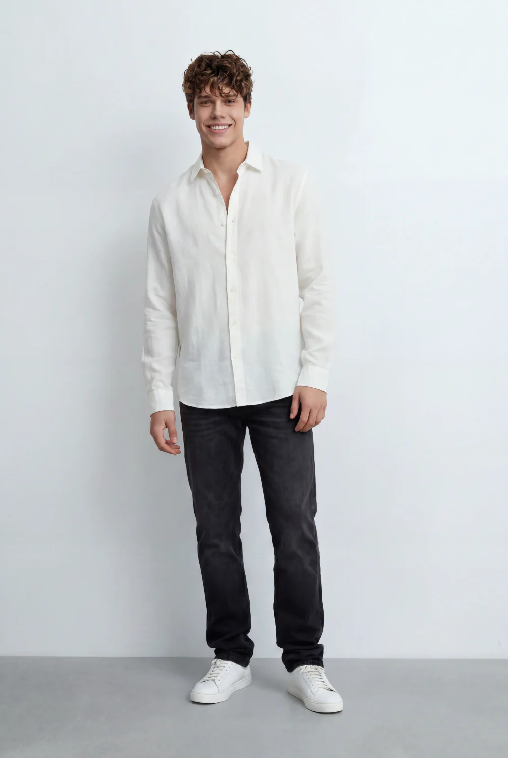 Men’s Tomato Store Regular Fit Shirt Button Down Collar Long Sleeves Tailored Crafted From Breathable Fabric - Image 19