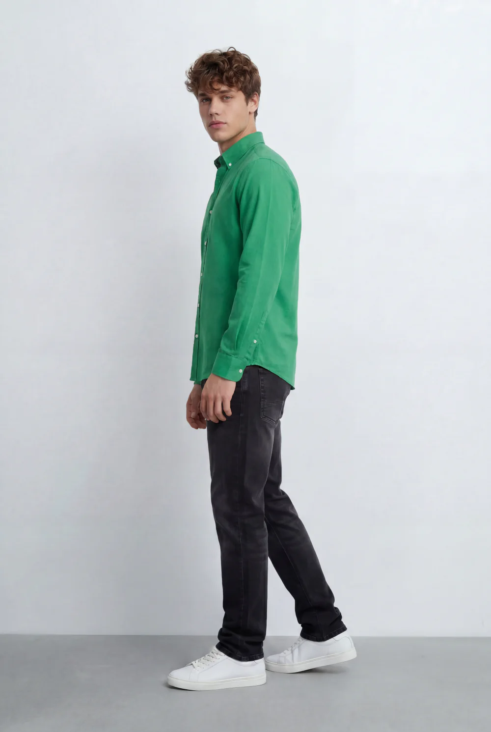 Men’s Tomato Store Regular Fit Shirt Button Down Collar Long Sleeves Tailored Crafted From Breathable Fabric - Image 24