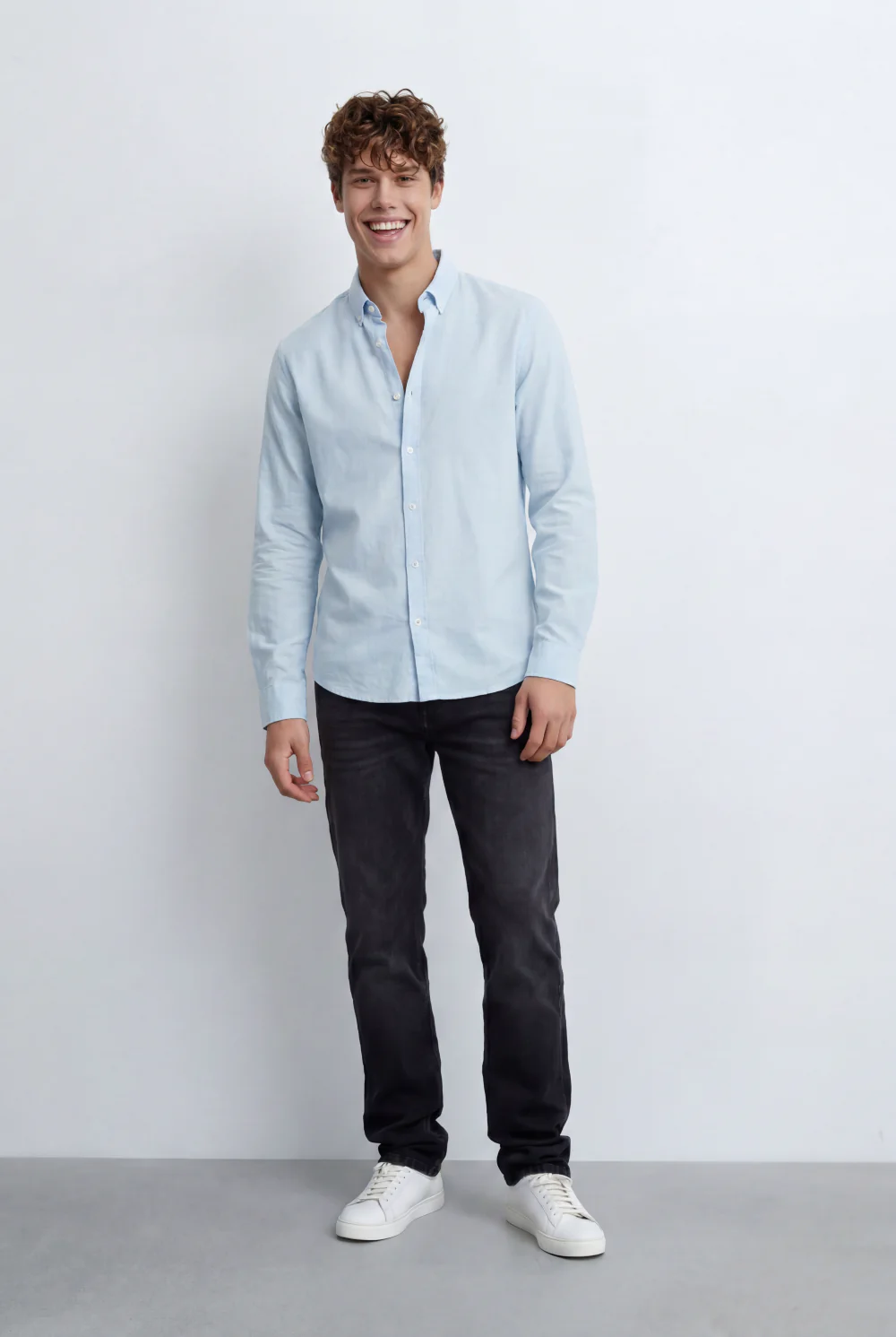 Men’s Tomato Store Regular Fit Shirt Button Down Collar Long Sleeves Tailored Crafted From Breathable Fabric - Image 27