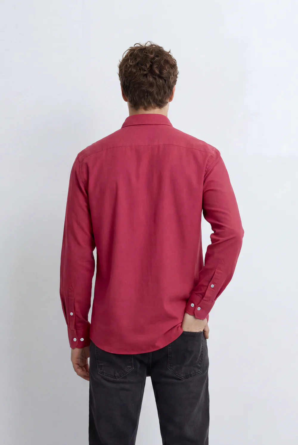 Men’s Tomato Store Regular Fit Shirt Button Down Collar Long Sleeves Tailored Crafted From Breathable Fabric - Image 30