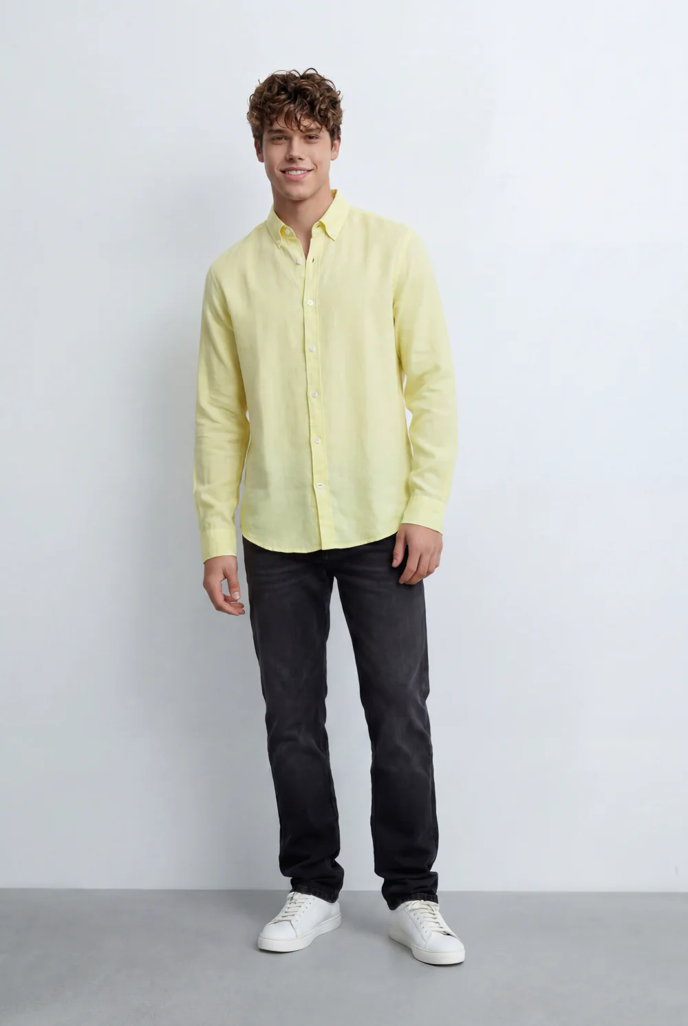 Men’s Tomato Store Regular Fit Shirt Button Down Collar Long Sleeves Tailored Crafted From Breathable Fabric - Image 39