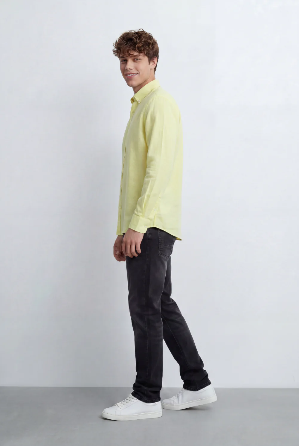 Men’s Tomato Store Regular Fit Shirt Button Down Collar Long Sleeves Tailored Crafted From Breathable Fabric - Image 40