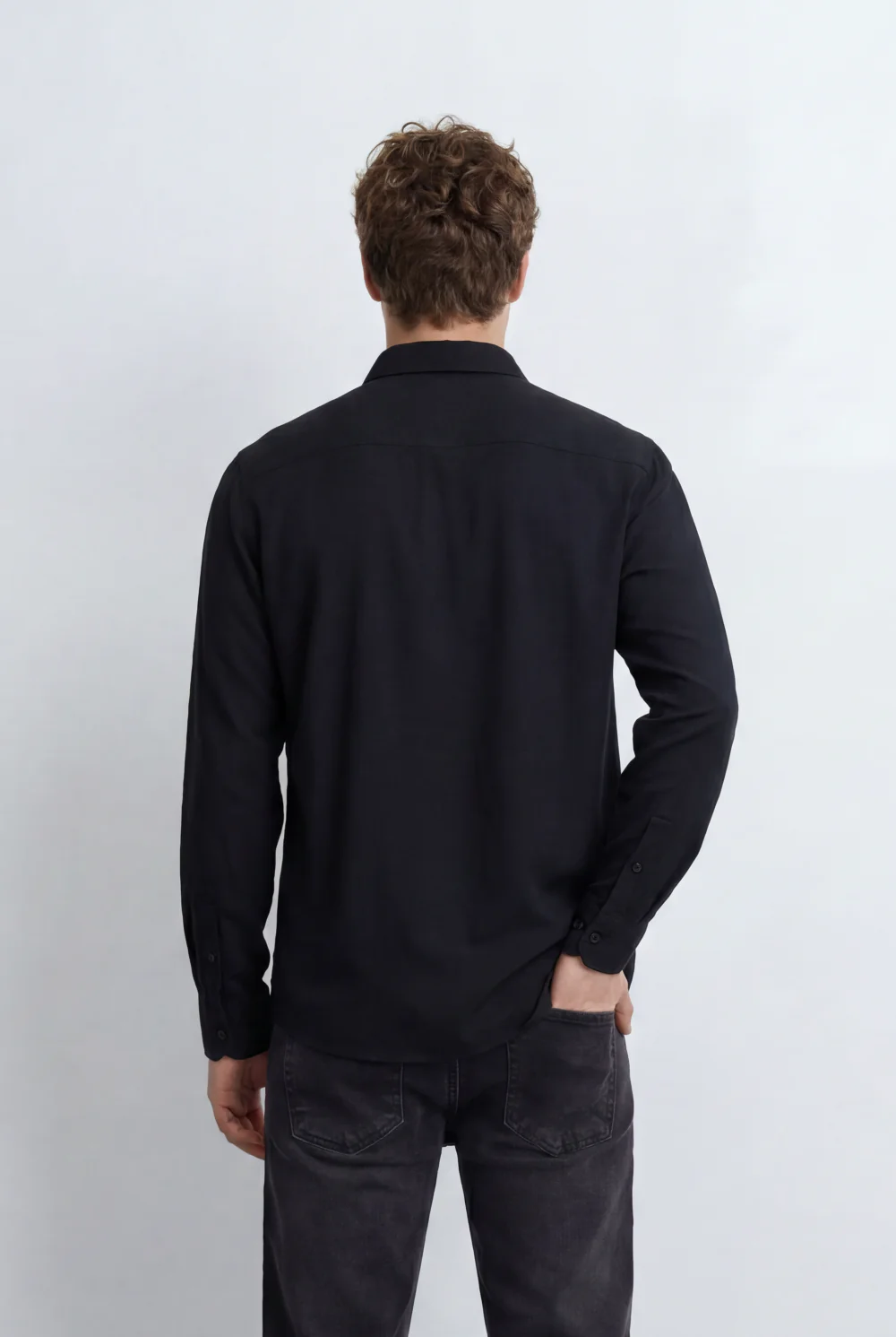 Men’s Tomato Store Regular Fit Shirt Button Down Collar Long Sleeves Tailored Crafted From Breathable Fabric - Image 6