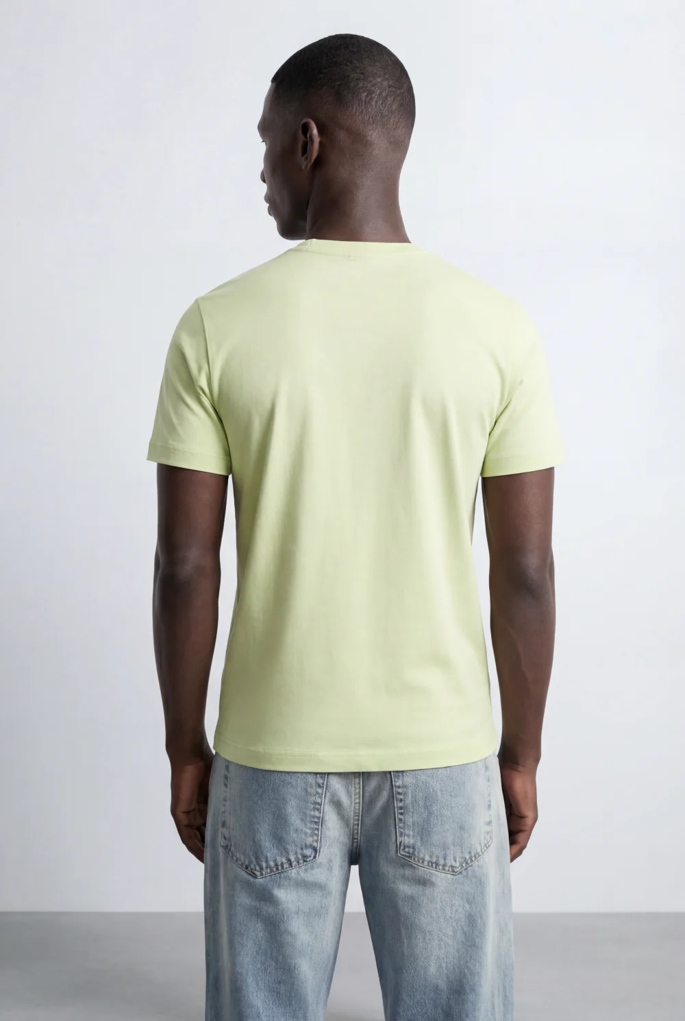 Men’s Ribbed Crew Neckline Tomato Store Signature Shoulder Patch Short Sleeves T-Shirt - Image 27