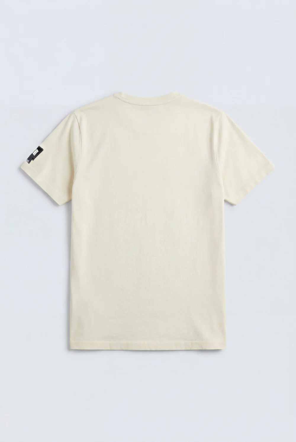 Men’s Ribbed Crew Neckline Tomato Store Signature Shoulder Patch Short Sleeves T-Shirt - Image 6