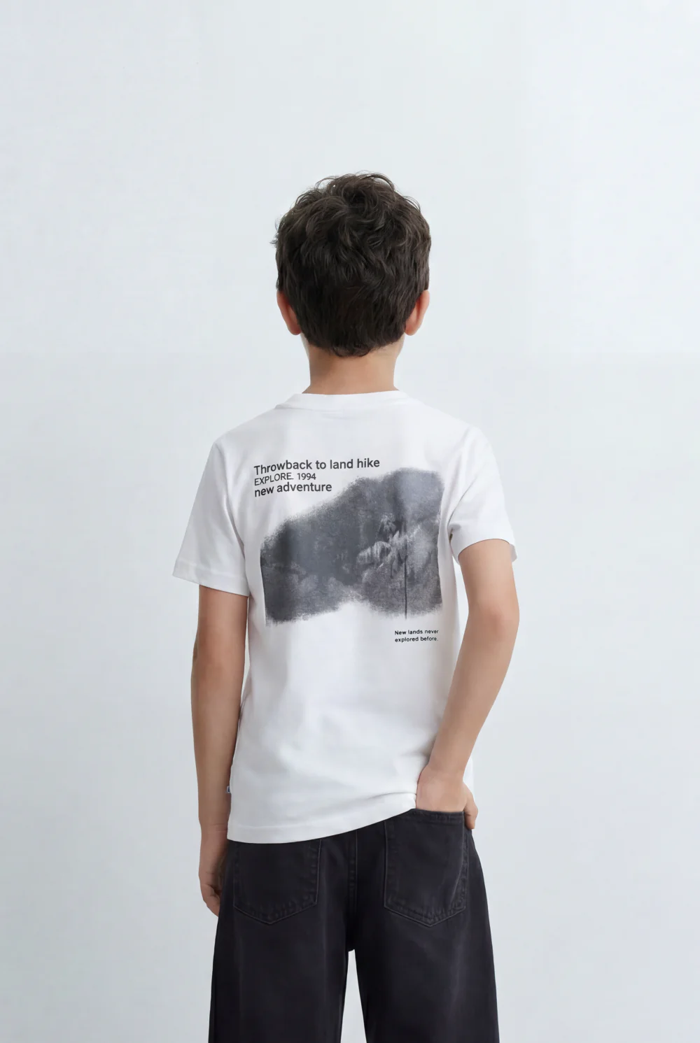 Boy’s Tomato Store Back Graphic T-Shirt Featuring An Outdoor Inspired Artwork Large Print - Image 6