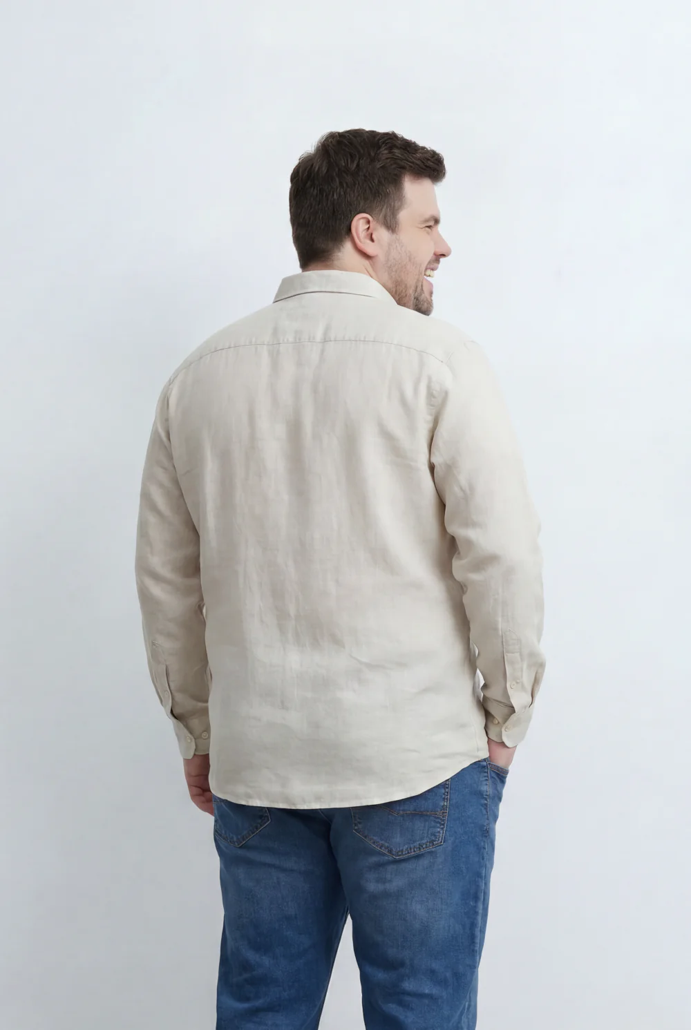 Men’s Tomato Store Big Size Button Down Shirt With  Relaxed Fit Classic Collar Design - Image 12