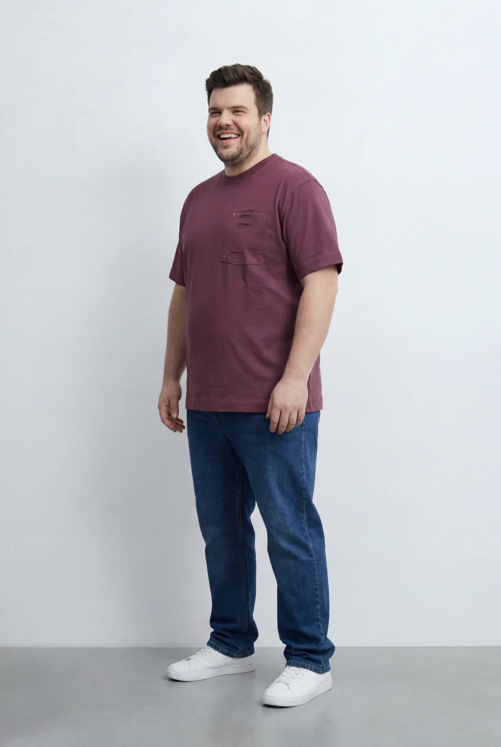 Men’s Tomato Store Big Size T-Shirt Utility Inspired Chest Pocket And Distressed Detail - Image 11
