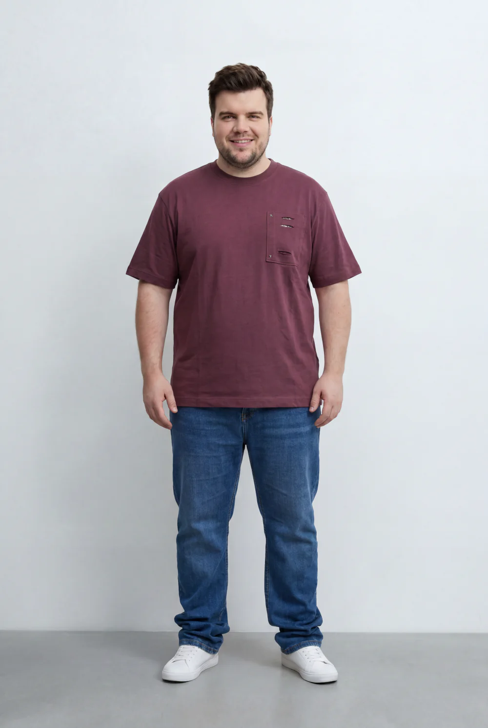 Men’s Tomato Store Big Size T-Shirt Utility Inspired Chest Pocket And Distressed Detail - Image 12