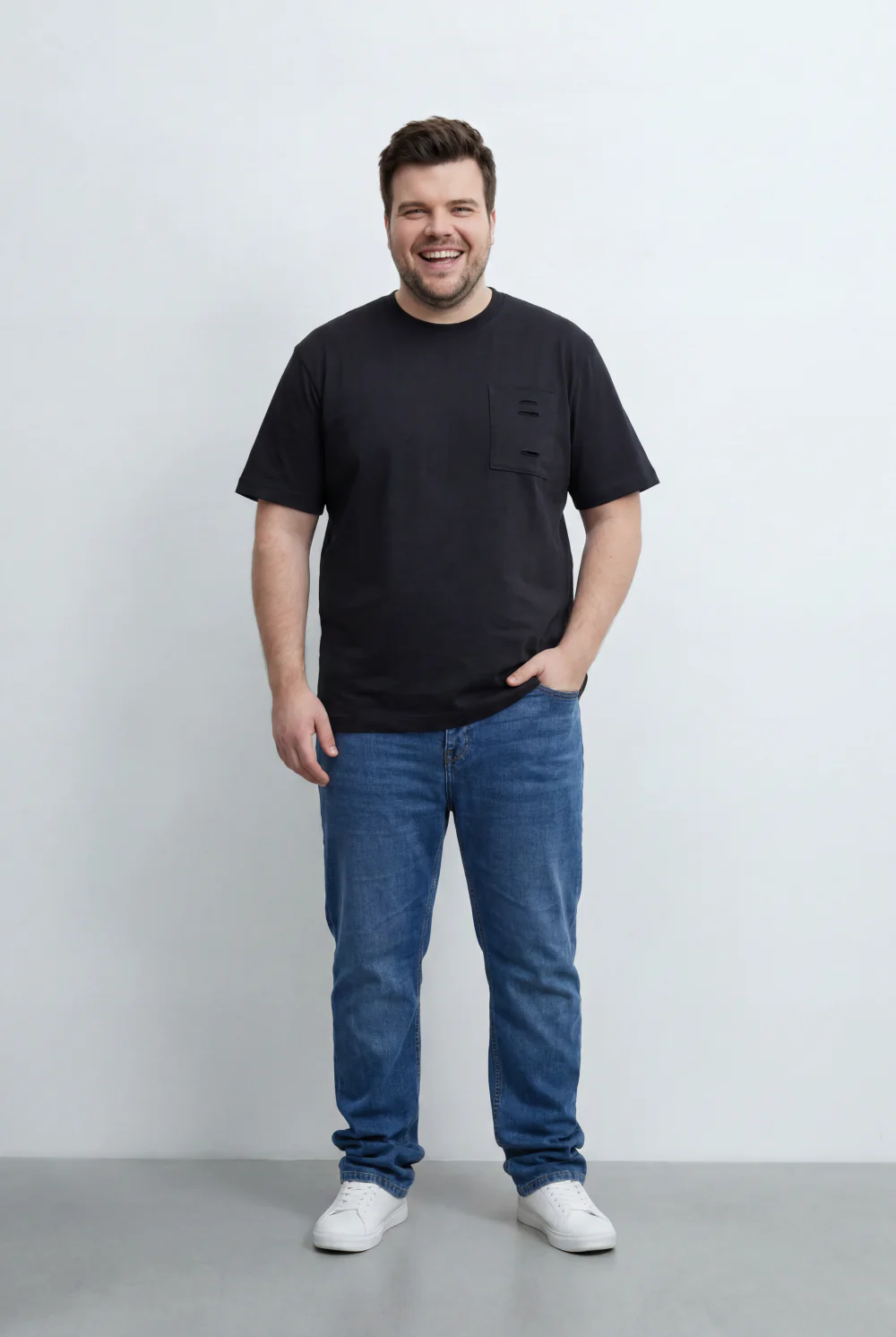 Men’s Tomato Store Big Size T-Shirt Utility Inspired Chest Pocket And Distressed Detail - Image 7