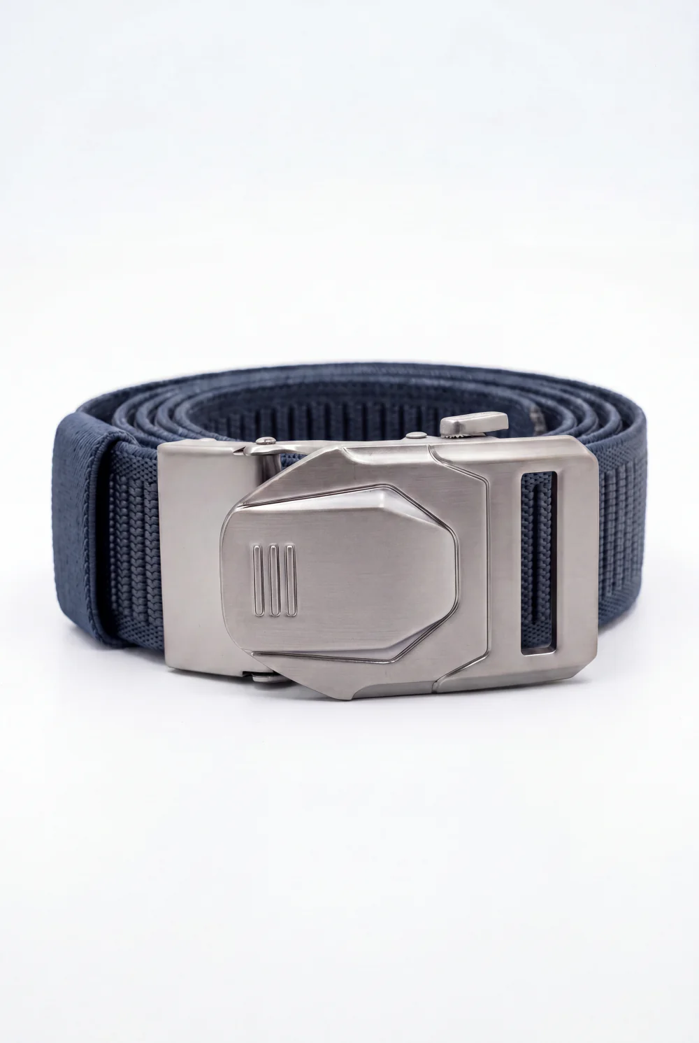 Men’s Tomato Store Blade Clip Web Belt With Ribbed Basket Weave Pattern Raised Inner Grip Texture Metallic Quick Release Buckle - Image 14