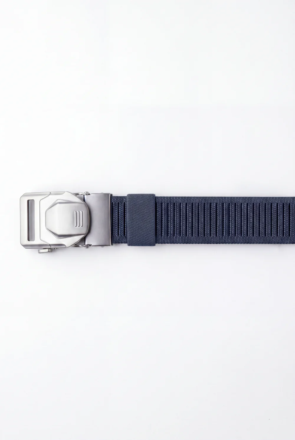 Men’s Tomato Store Blade Clip Web Belt With Ribbed Basket Weave Pattern Raised Inner Grip Texture Metallic Quick Release Buckle - Image 15