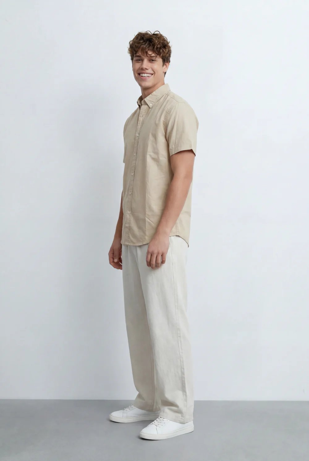 Men’s Tomato Store Button Down Shirt Classic Collar Design Short Sleeves Tailored Regular Fit - Image 12