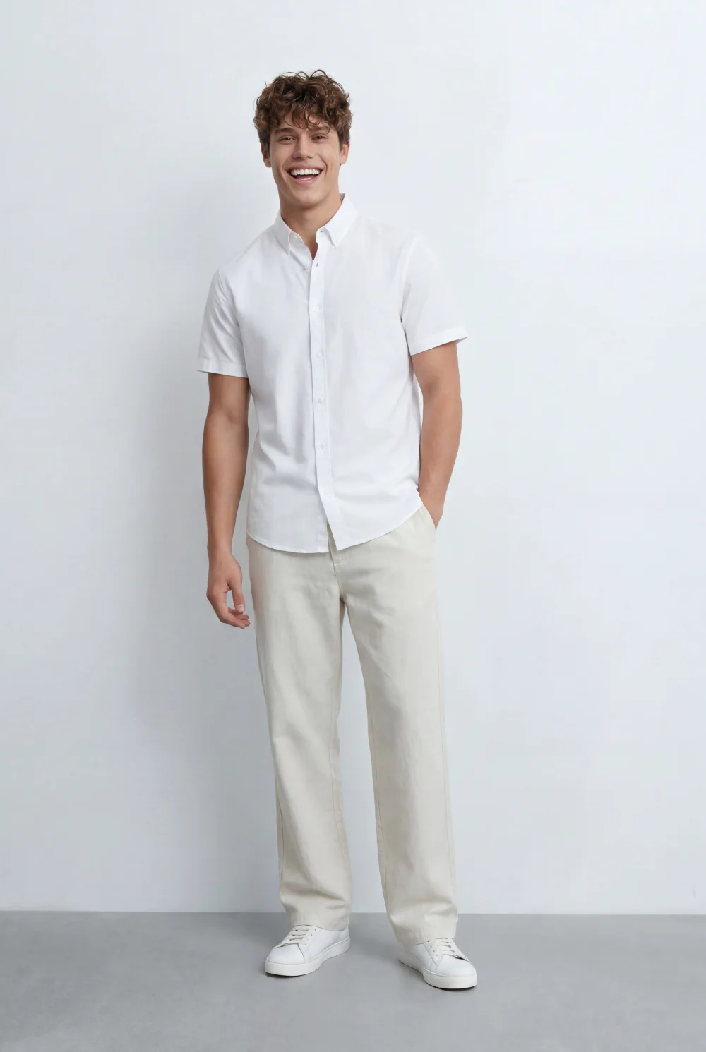 Men’s Tomato Store Button Down Shirt Classic Collar Design Short Sleeves Tailored Regular Fit - Image 16