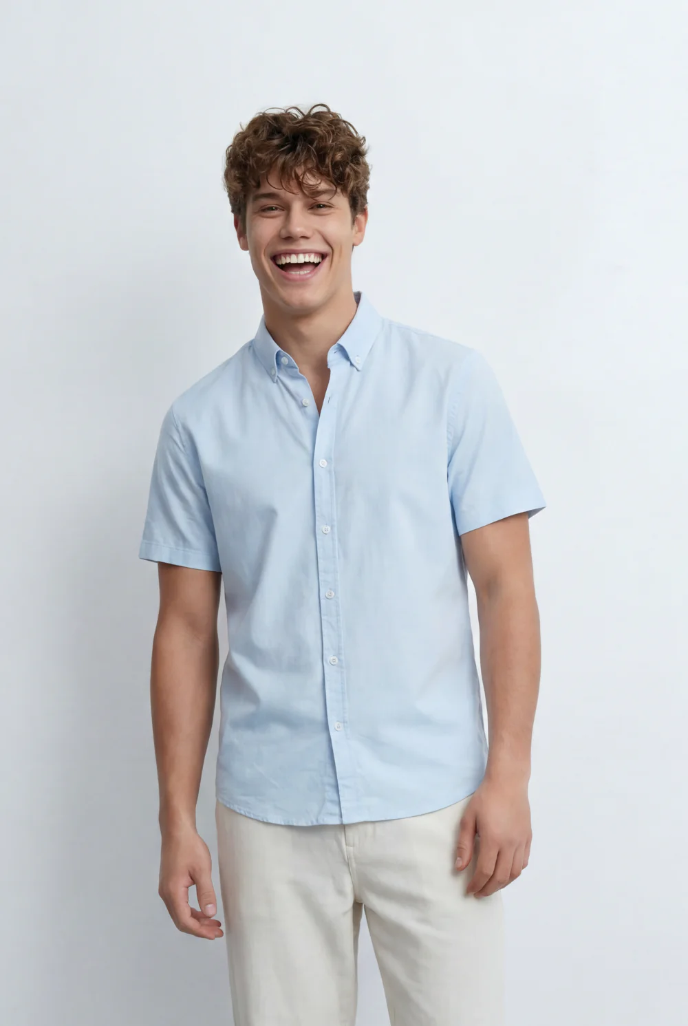 Men’s Tomato Store Button Down Shirt Classic Collar Design Short Sleeves Tailored Regular Fit - Image 17