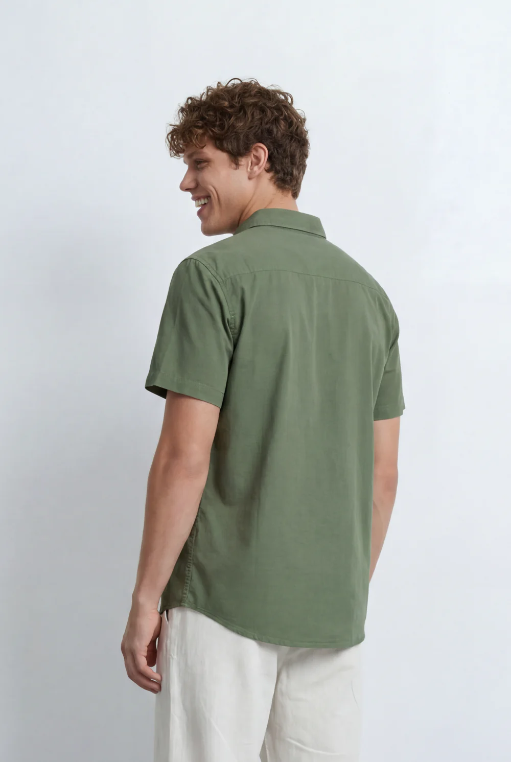 Men’s Tomato Store Button Down Shirt Classic Collar Design Short Sleeves Tailored Regular Fit - Image 22