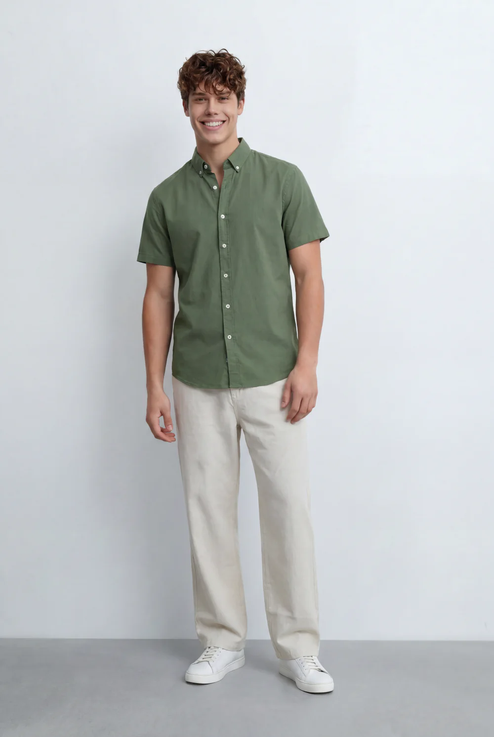 Men’s Tomato Store Button Down Shirt Classic Collar Design Short Sleeves Tailored Regular Fit - Image 24