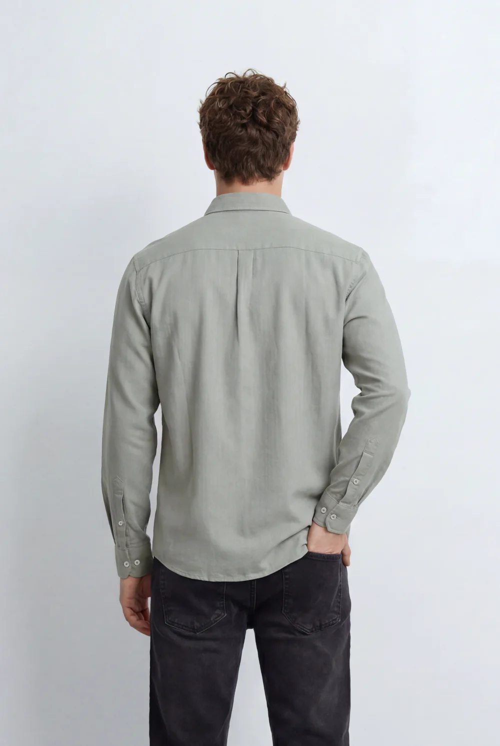 Men’s Tomato Store Button Down Shirt Classic Collar Long Sleeves - Image 11