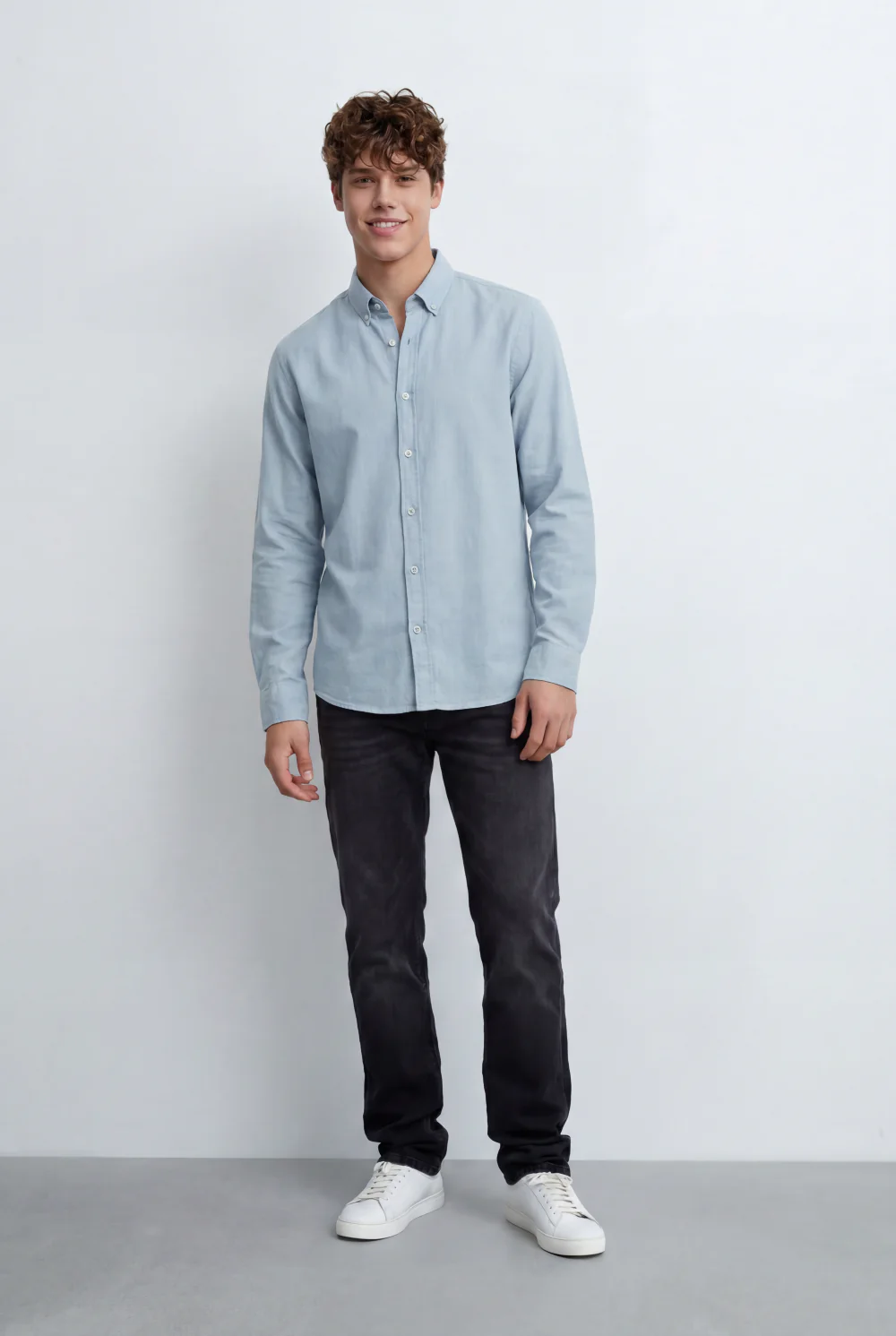 Men’s Tomato Store Button Down Shirt Classic Collar Long Sleeves - Image 7