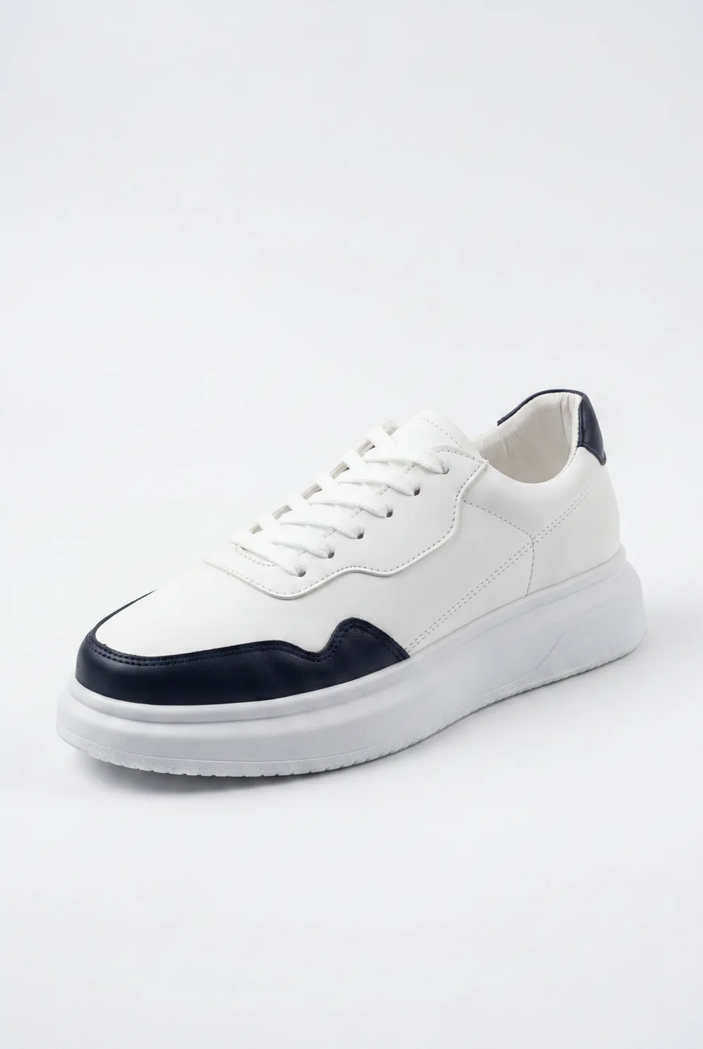 Men’s Tomato Store Casual Leather Sneaker Smooth Upper Clean Panel Shoes - Image 10