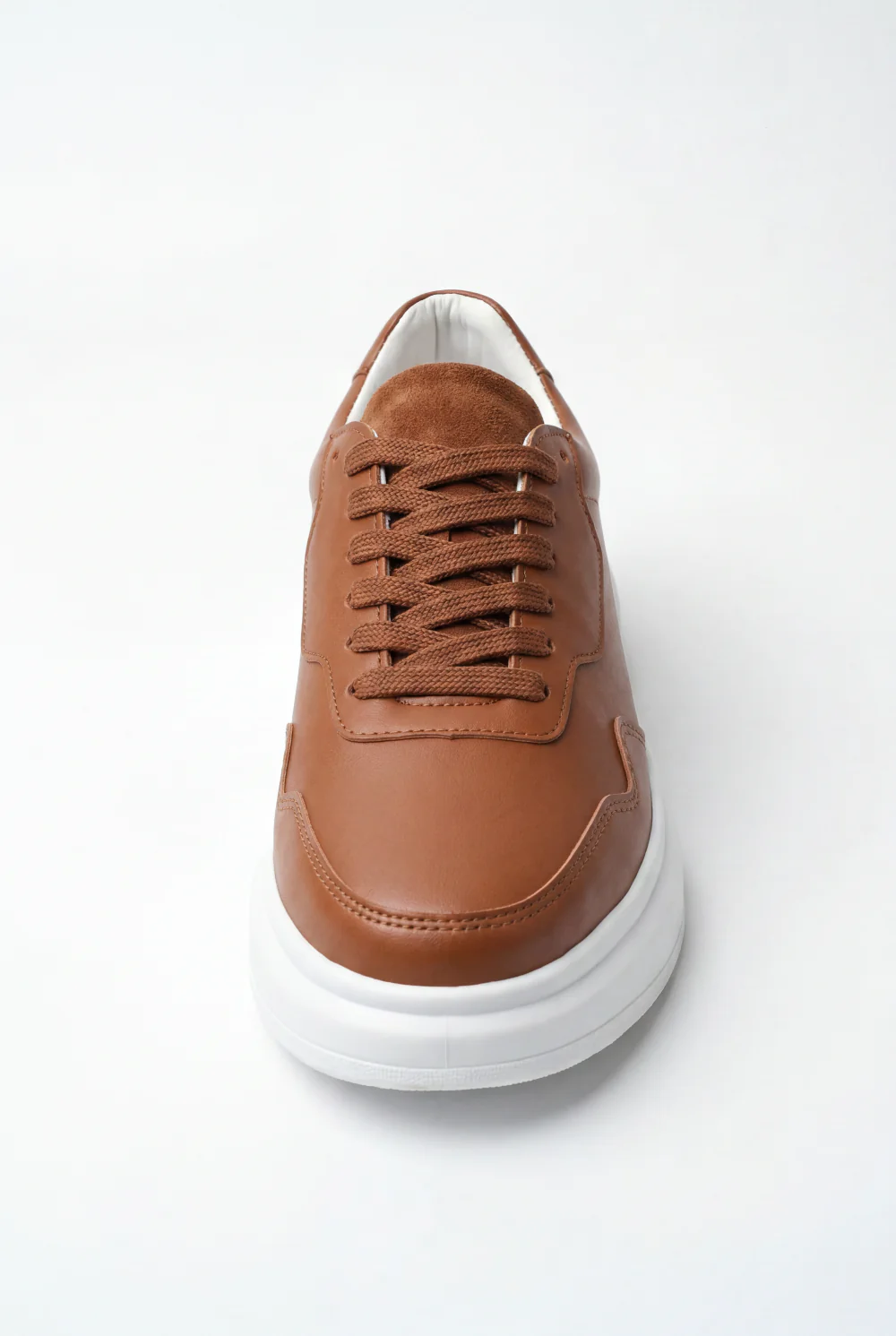 Men’s Tomato Store Casual Leather Sneaker Smooth Upper Clean Panel Shoes - Image 3