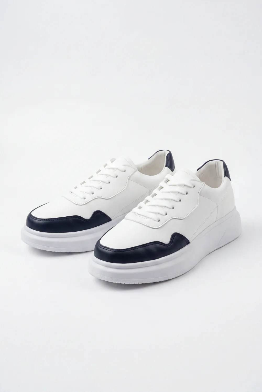 Men’s Tomato Store Casual Leather Sneaker Smooth Upper Clean Panel Shoes - Image 9
