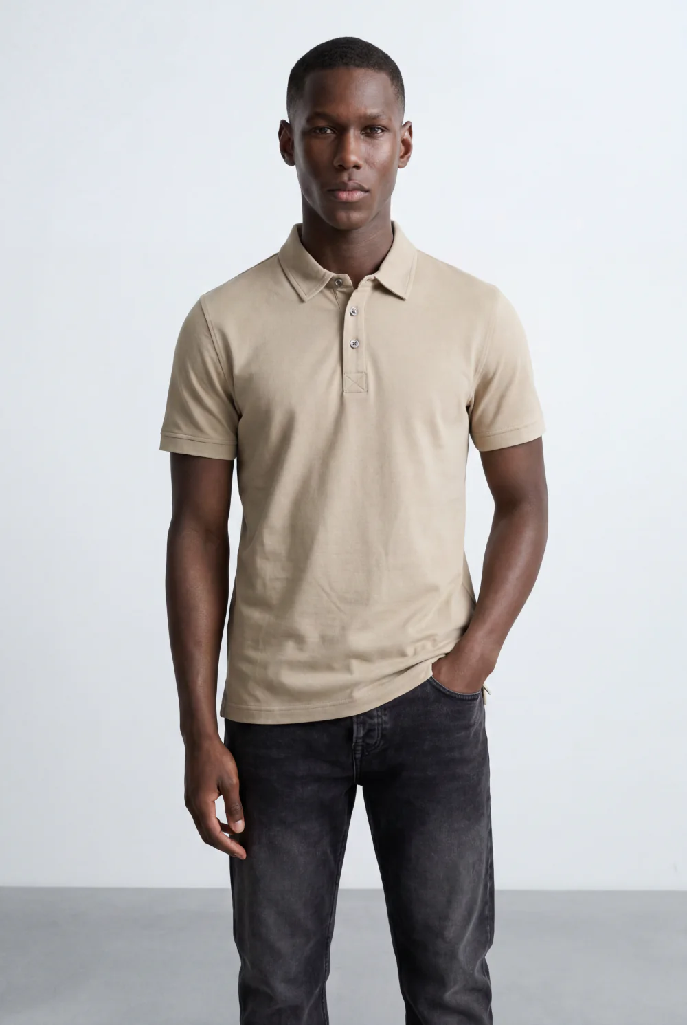 Men’s Tomato Store Classic Polo T-Shirt Clean Minimal Design Two Button Placket - Image 5