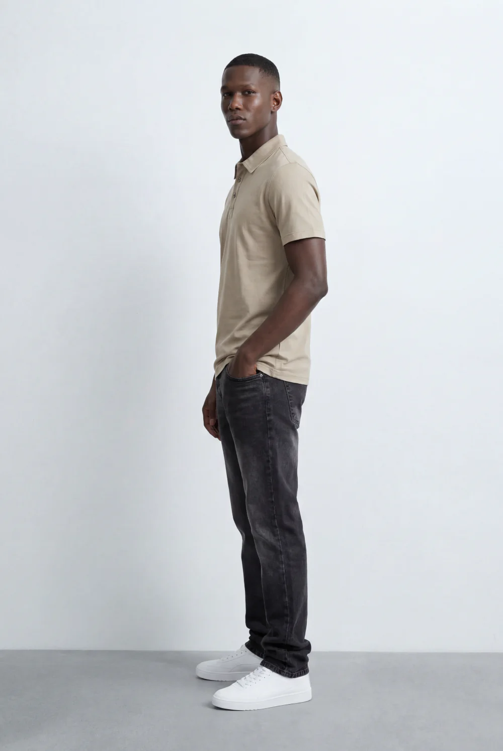 Men’s Tomato Store Classic Polo T-Shirt Clean Minimal Design Two Button Placket - Image 8