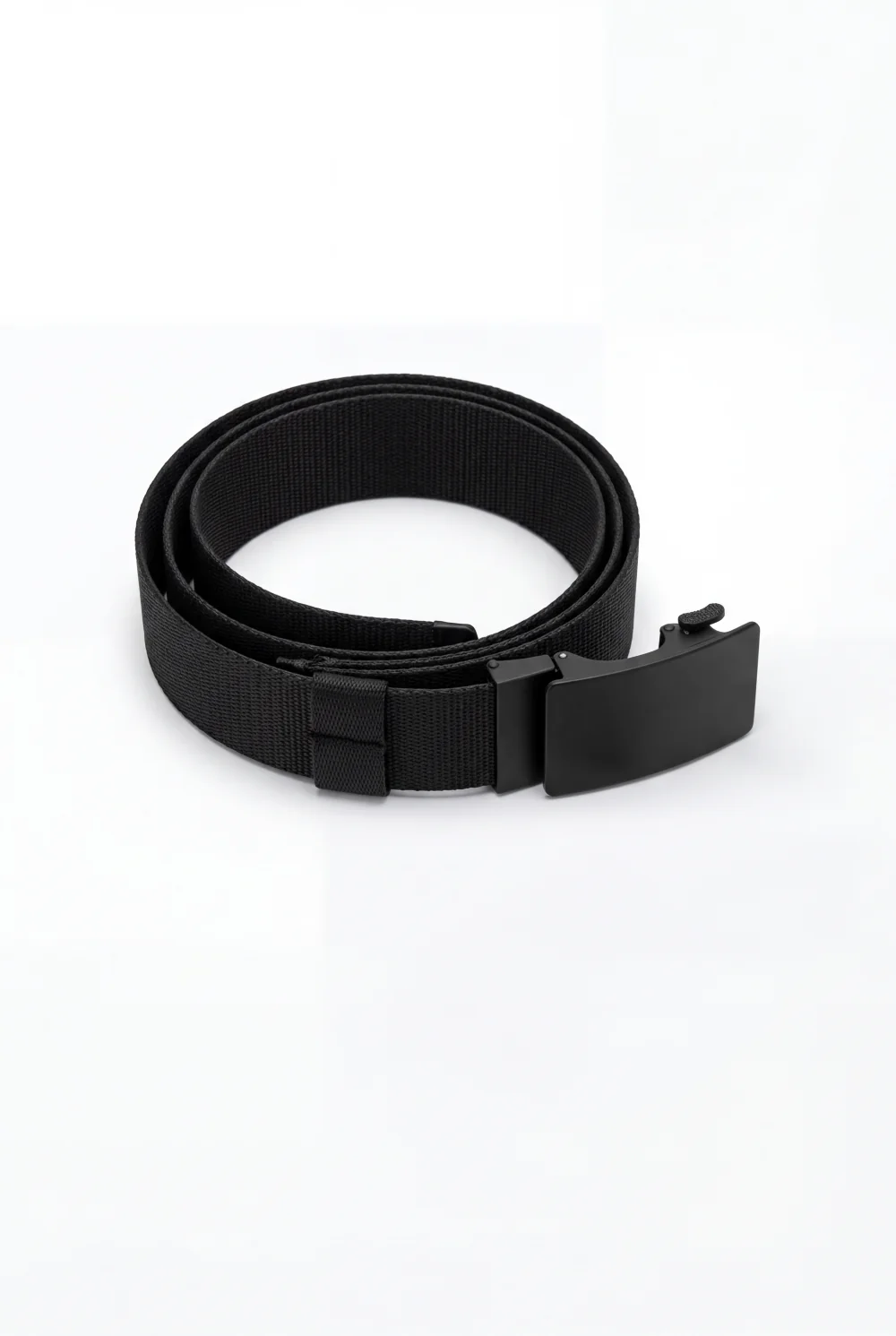 Men’s Tomato Store Clean Web Belt Matte Plate Buckle Smooth Flat Face Simple Lock - Image 5